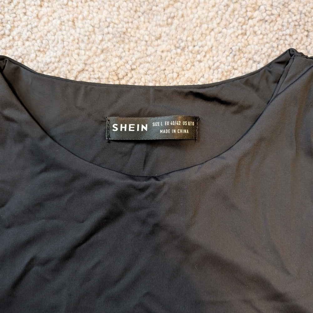 Shein Large Black Sleeveless Bodysuit Tank - Picture 2 of 5